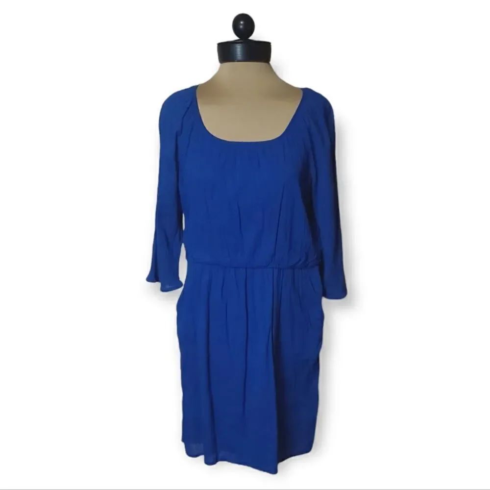 Old Navy Blue Gauze Casual Dress Size M